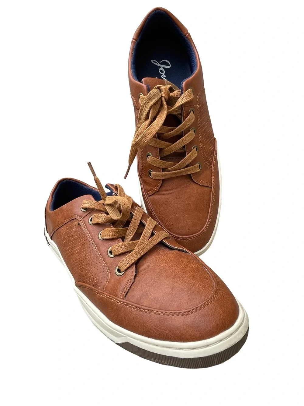 Jousen Milan Men’s Tan/Brown Casual Lace-Up Sneakers Size 8